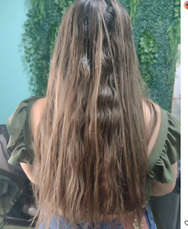Antes — transformação de cabelo no Studio de Beleza Nilda Sousa