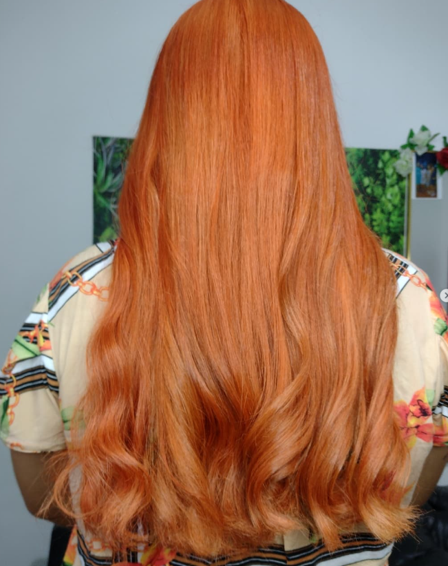 Depois — transformação de cabelo no Studio de Beleza Nilda Sousa